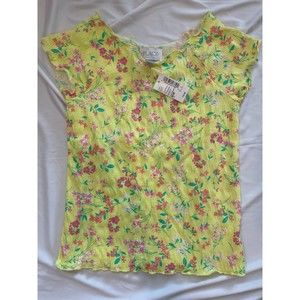 Childrens Place Girls Neon Yellow top